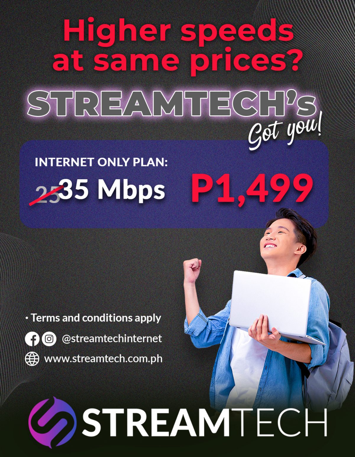 Upgraded Internet Speed - Extended Promo - Streamtech