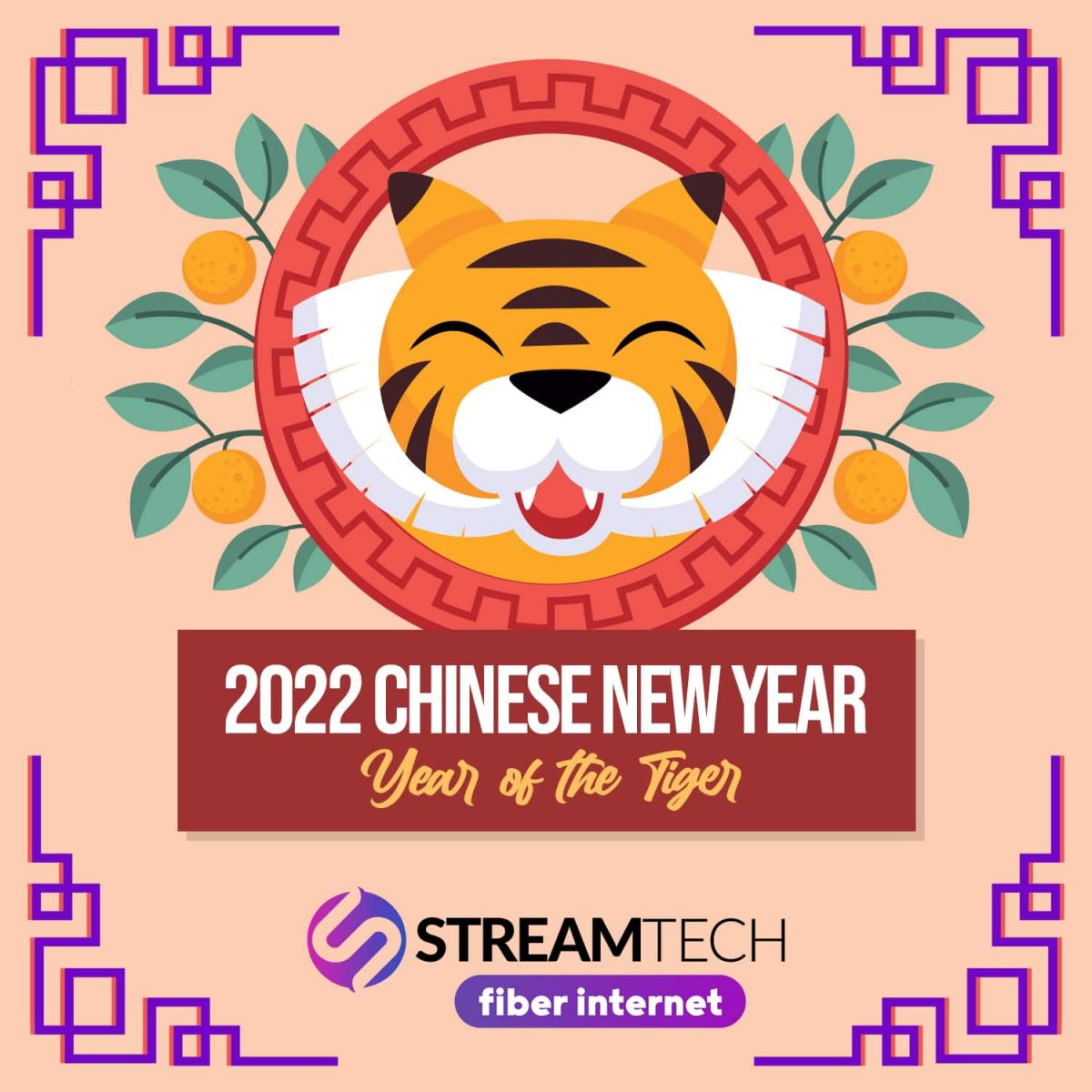 Happy Chinese New Year 2022 - Streamtech Fiber Internet