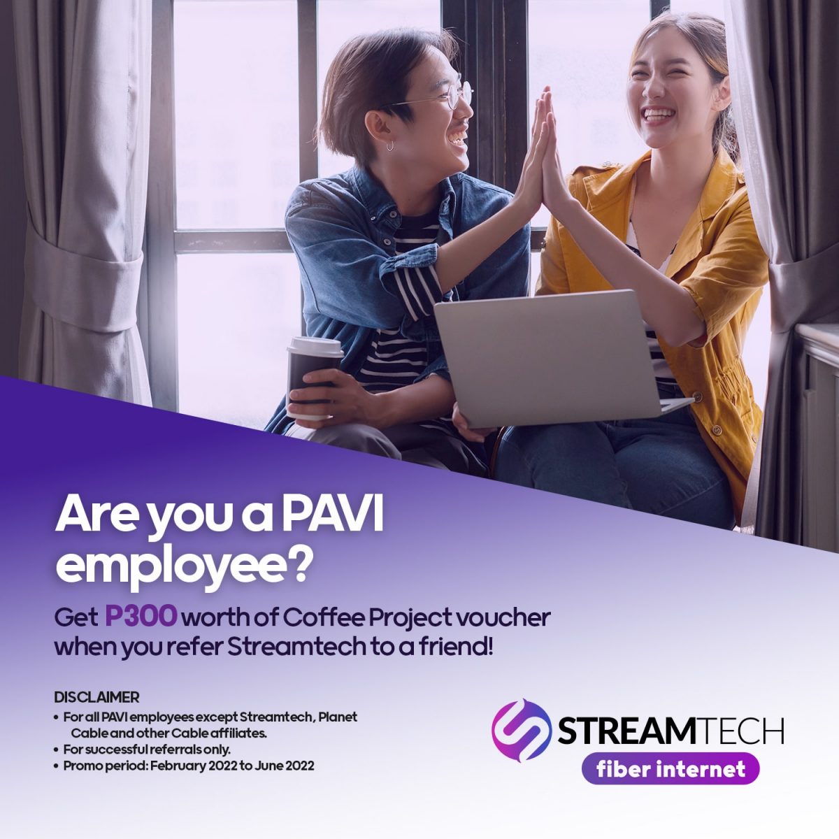 PAVI Referral Program for Employees - Streamtech Fiber Internet
