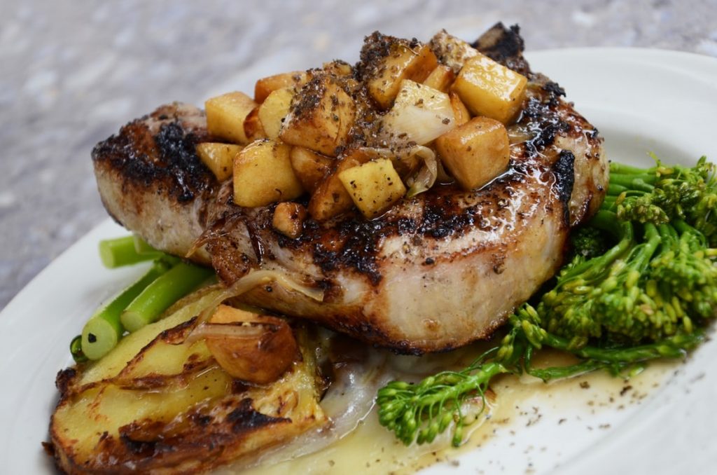 marinated pork chop - food for valentines - streamtech fiber internet